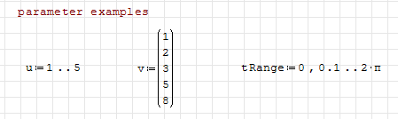 parameter examples