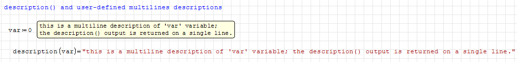 user-defined variables and functions