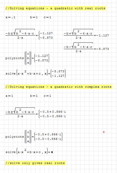 Solving equations - SMath Studio Wiki